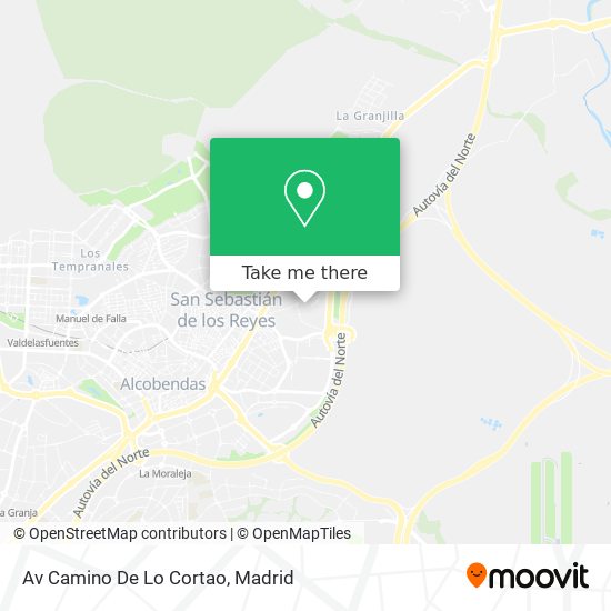 mapa Av Camino De Lo Cortao