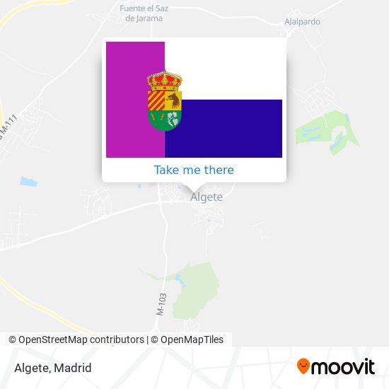 mapa Algete