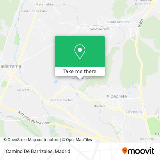 Camino De Barrizales map