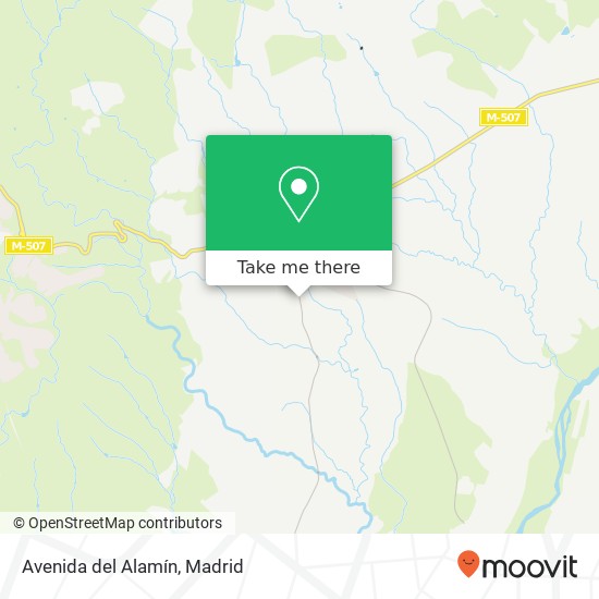 mapa Avenida del Alamín