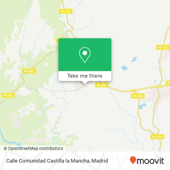 Calle Comunidad Castilla la Mancha map