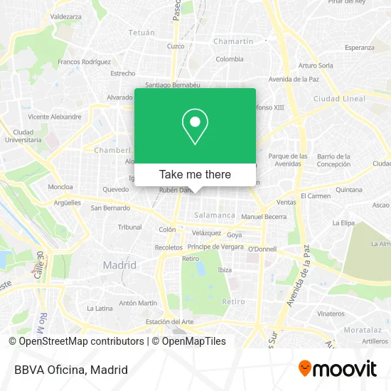 BBVA Oficina map