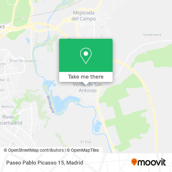 mapa Paseo Pablo Picasso 15