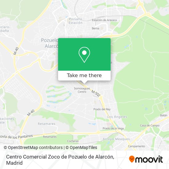 Centro Comercial Zoco de Pozuelo de Alarcón map