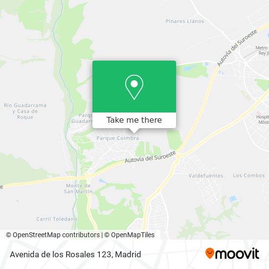 mapa Avenida de los Rosales 123