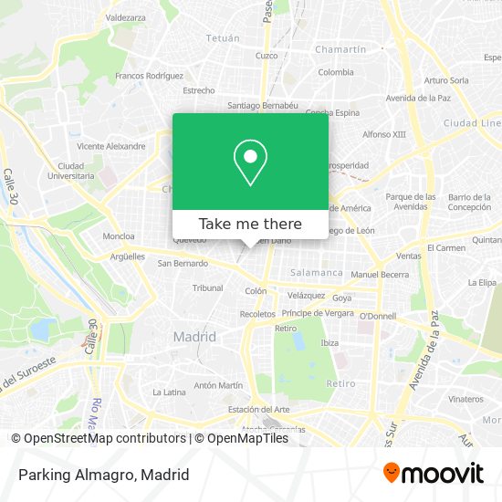 Parking Almagro map