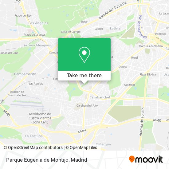 mapa Parque Eugenia de Montijo