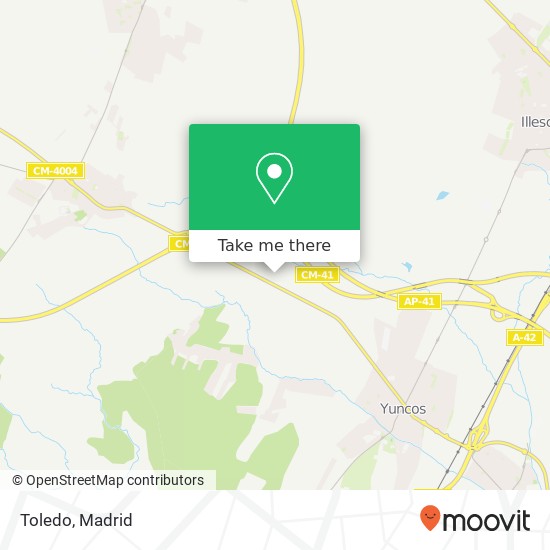 Toledo map