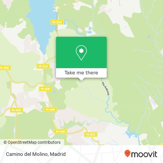 mapa Camino del Molino