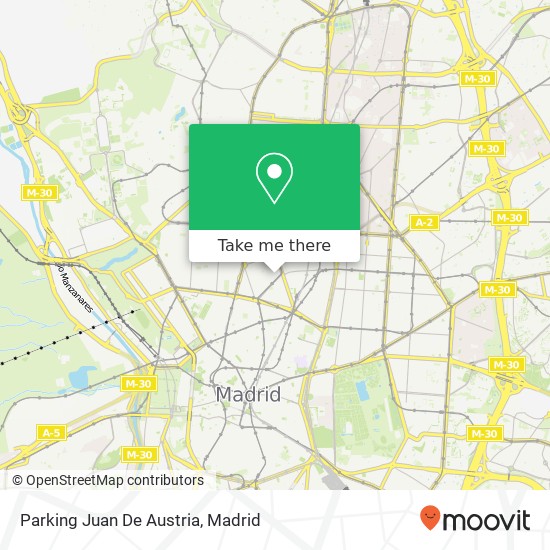 Parking Juan De Austria map