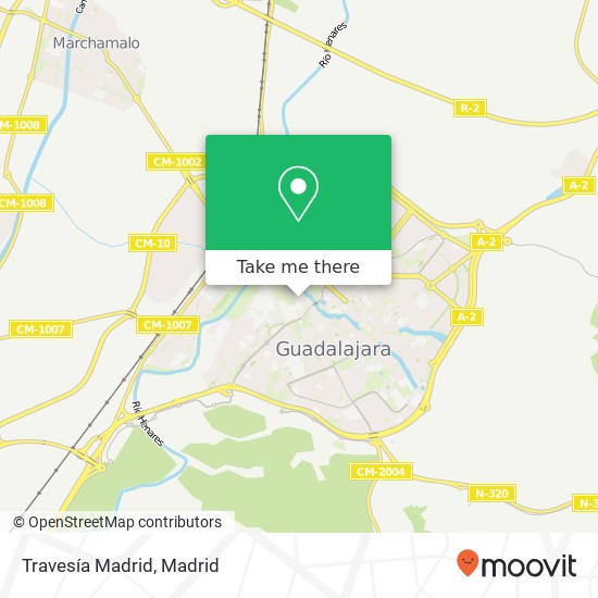 Travesía Madrid map
