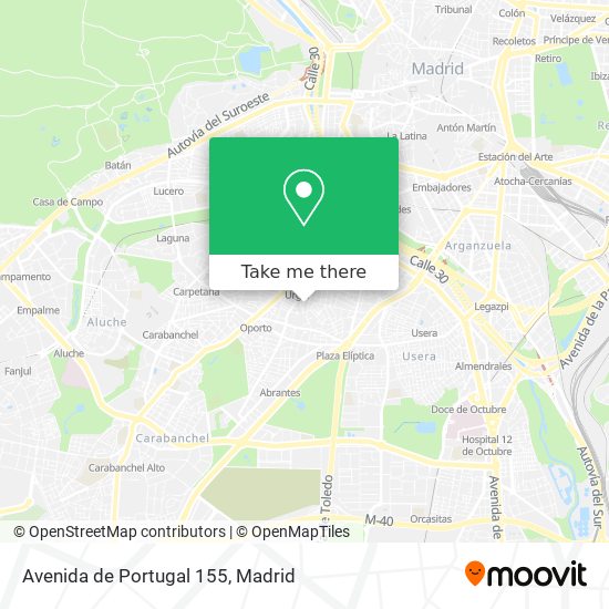 mapa Avenida de Portugal 155