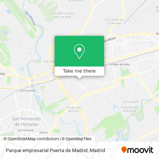 mapa Parque empresarial Puerta de Madrid