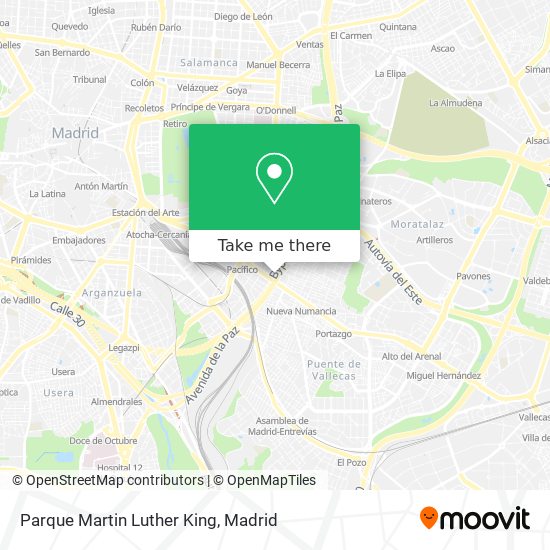 Parque Martin Luther King map