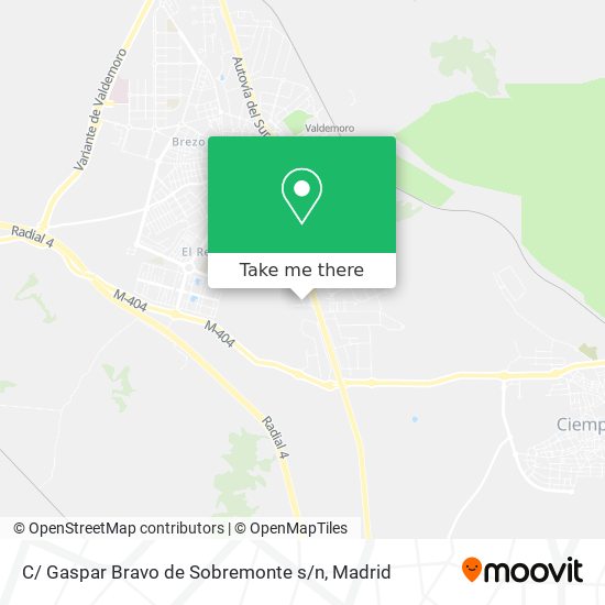C/ Gaspar Bravo de Sobremonte s / n map