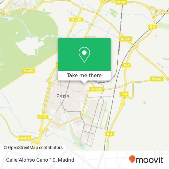Calle Alonso Cano 10 map