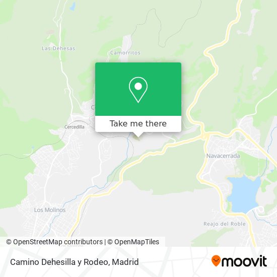 mapa Camino Dehesilla y Rodeo