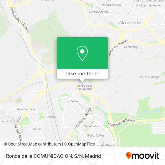 Ronda de la COMUNICACION, S/N map