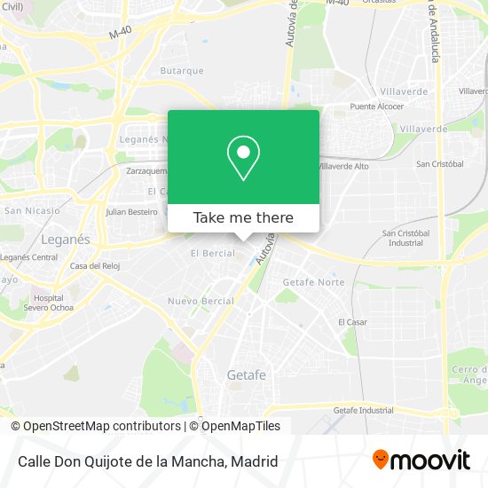 Calle Don Quijote de la Mancha map