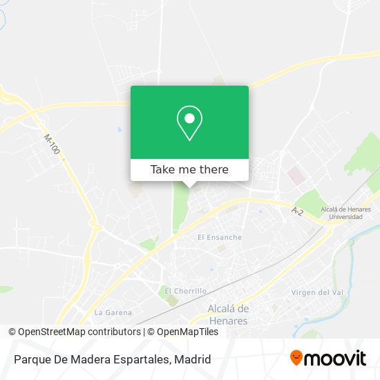 Parque De Madera Espartales map