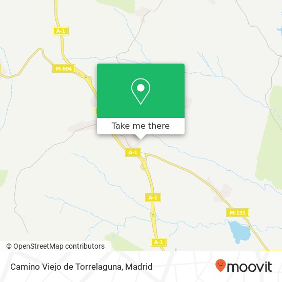 mapa Camino Viejo de Torrelaguna