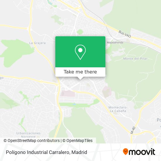 mapa Polígono Industrial Carralero