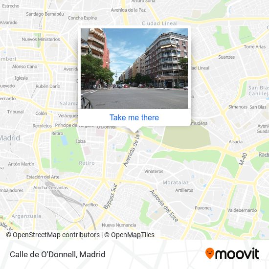 Calle de O'Donnell map