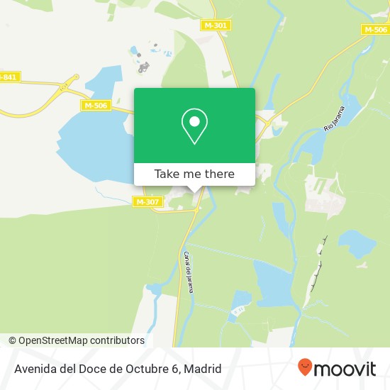 mapa Avenida del Doce de Octubre 6