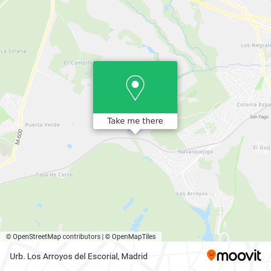Urb. Los Arroyos del Escorial map