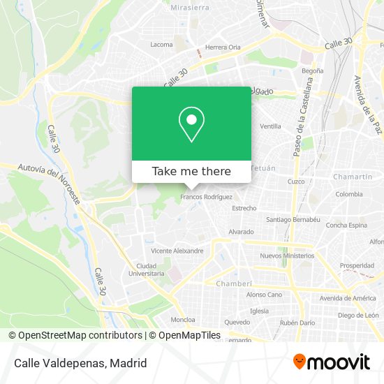 Calle Valdepenas map