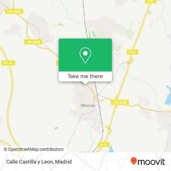 mapa Calle Castilla y Leon