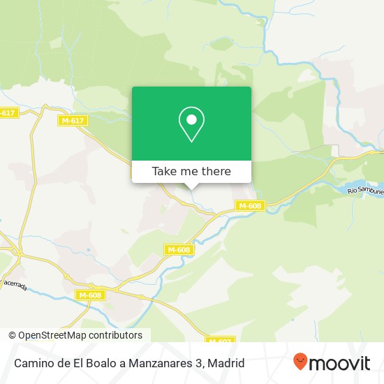 mapa Camino de El Boalo a Manzanares 3