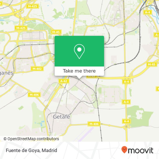 mapa Fuente de Goya