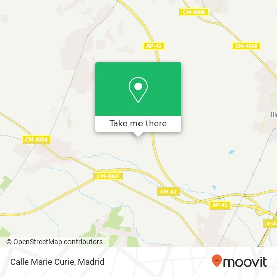 Calle Marie Curie map