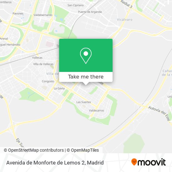 Avenida de Monforte de Lemos 2 map