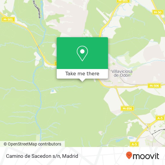 Camino de Sacedon s/n map