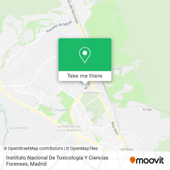 Instituto Nacional De Toxicología Y Ciencias Forenses map