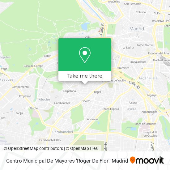 mapa Centro Municipal De Mayores 'Roger De Flor'