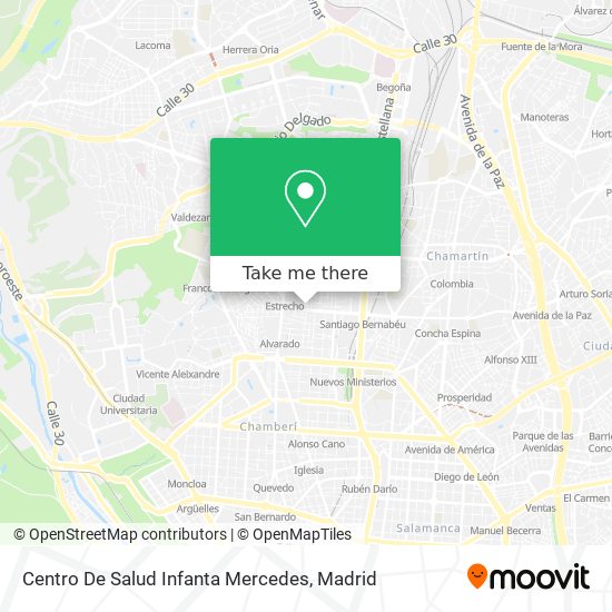 Centro De Salud Infanta Mercedes map