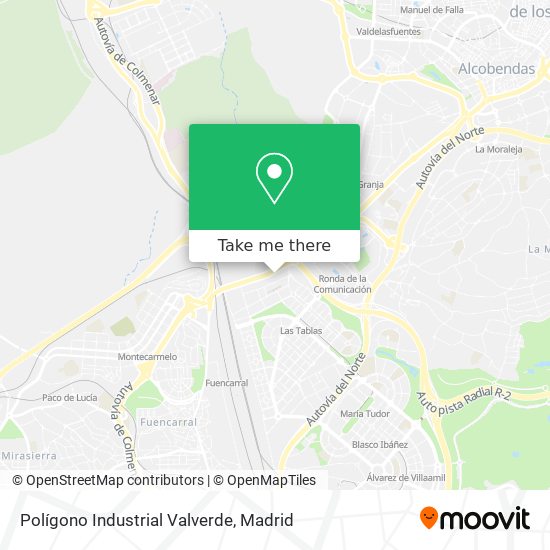 mapa Polígono Industrial Valverde