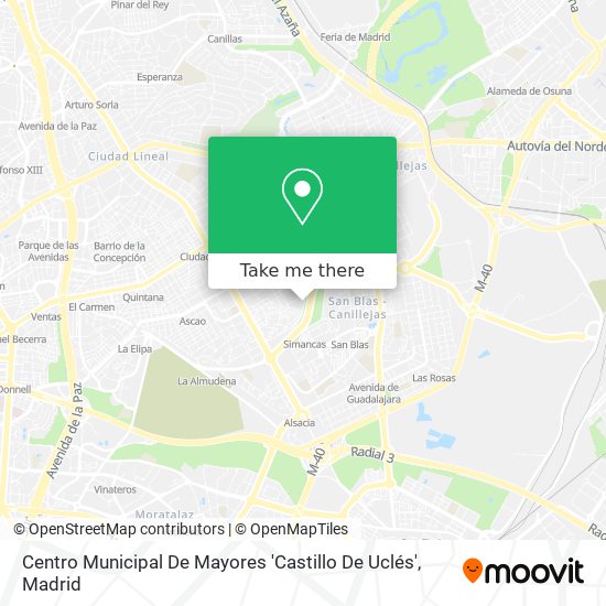 Centro Municipal De Mayores 'Castillo De Uclés' map