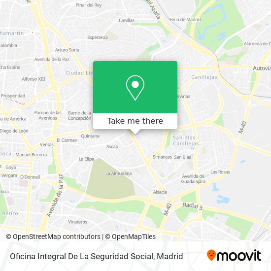 Oficina Integral De La Seguridad Social map