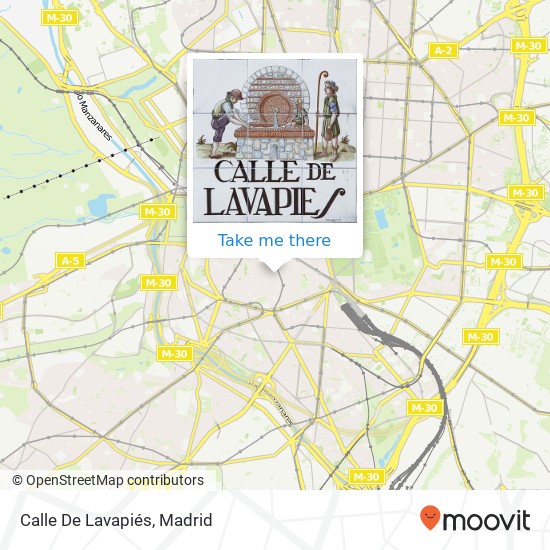 Calle De Lavapiés map