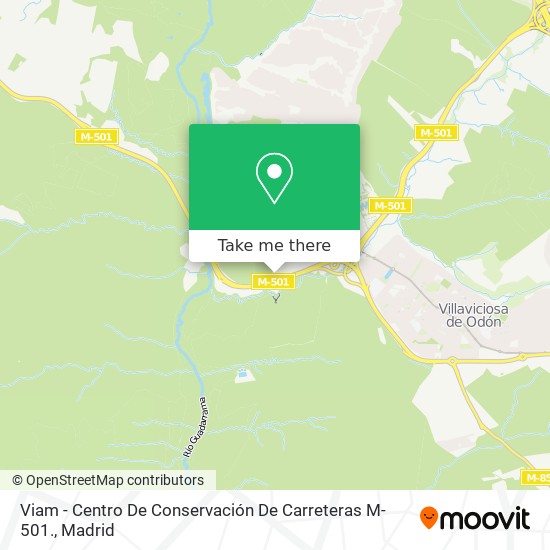 Viam - Centro De Conservación De Carreteras M-501. map
