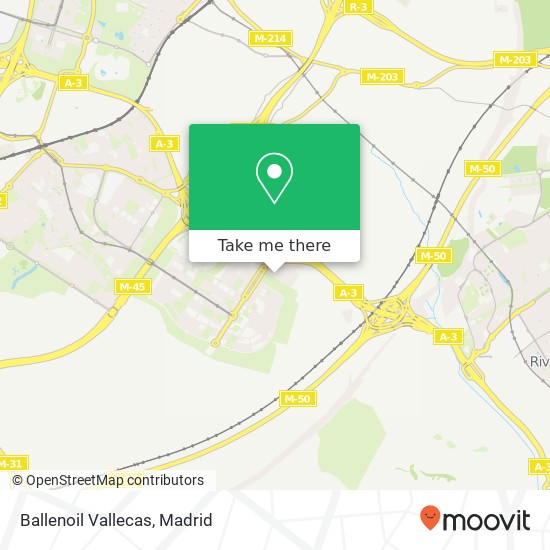 mapa Ballenoil Vallecas