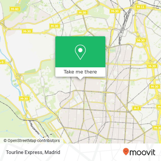 mapa Tourline Express