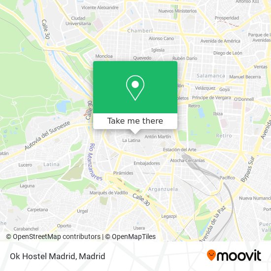 Ok Hostel Madrid map