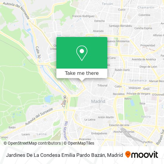 Jardines De La Condesa Emilia Pardo Bazán map