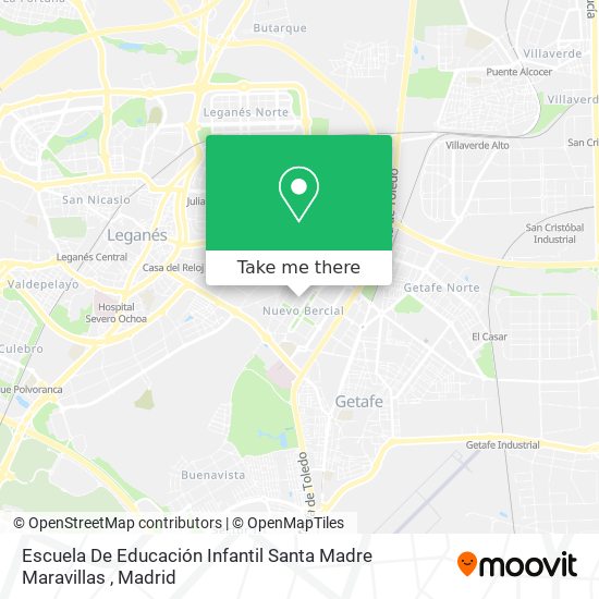 Escuela De Educación Infantil Santa Madre Maravillas map