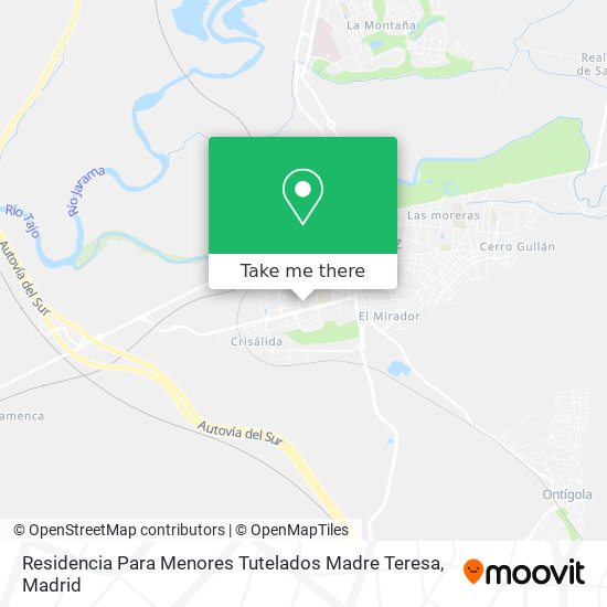 Residencia Para Menores Tutelados Madre Teresa map